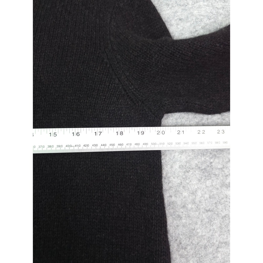 Eileen Fisher Cowl Neck Sweater Women Medium Soft Yak Wool Charcoal Taupe - Picture 5 of 7